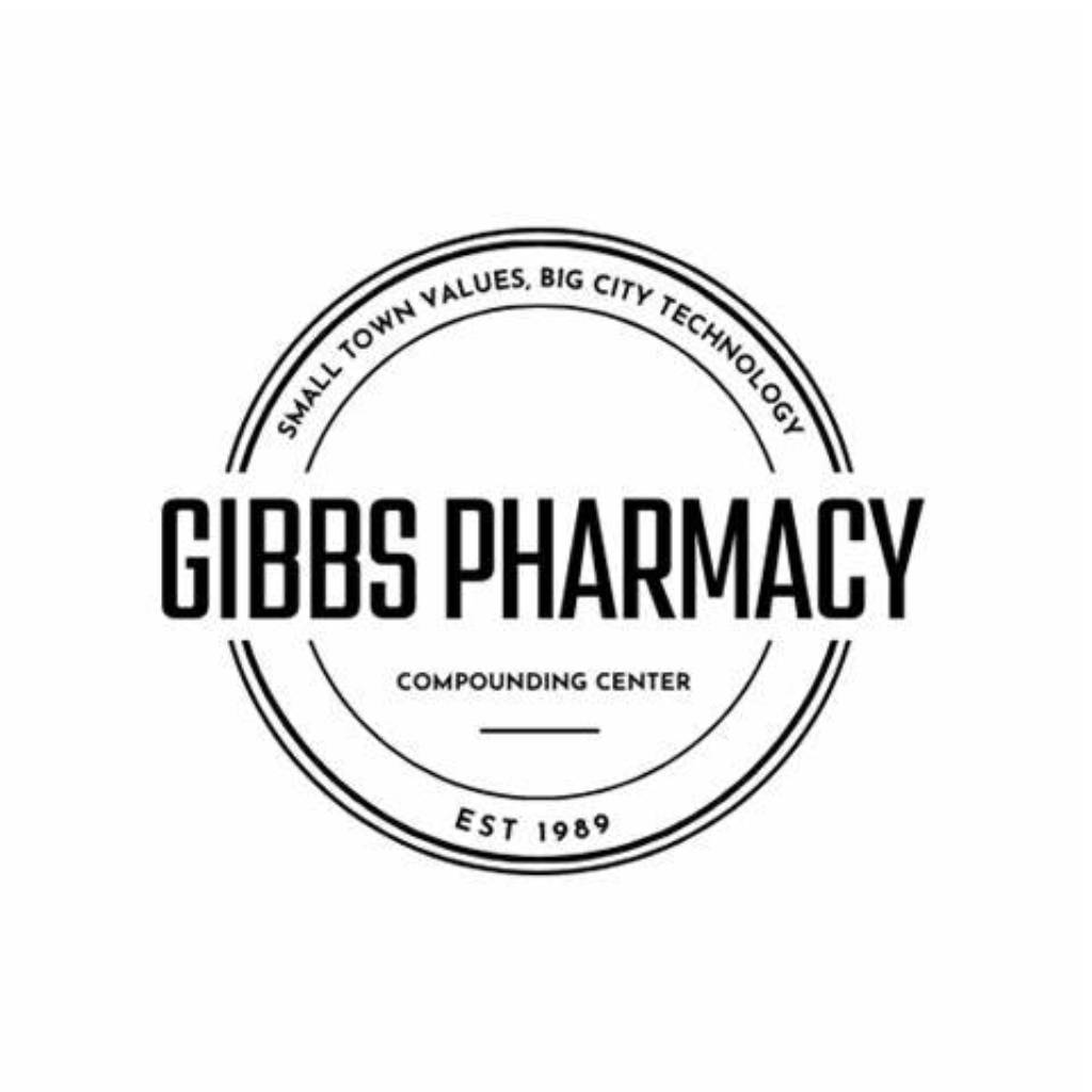 67f7bdabd9518_botox logo (4) A black and white logo for gibbs pharmacy.