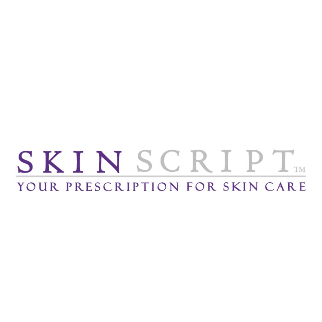 67f7bdabd9518_botox logo (7) A logo of skin script, your prescription for skin care.
